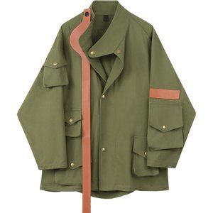 Green men's casual shirt